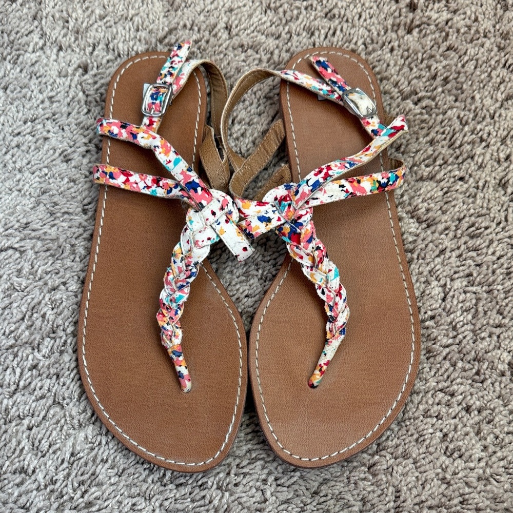 BP Multicolor Braided Women's Sandals